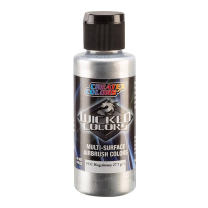 Peinture Createx Wicked Métallisée Aluminium Fine 60 ml