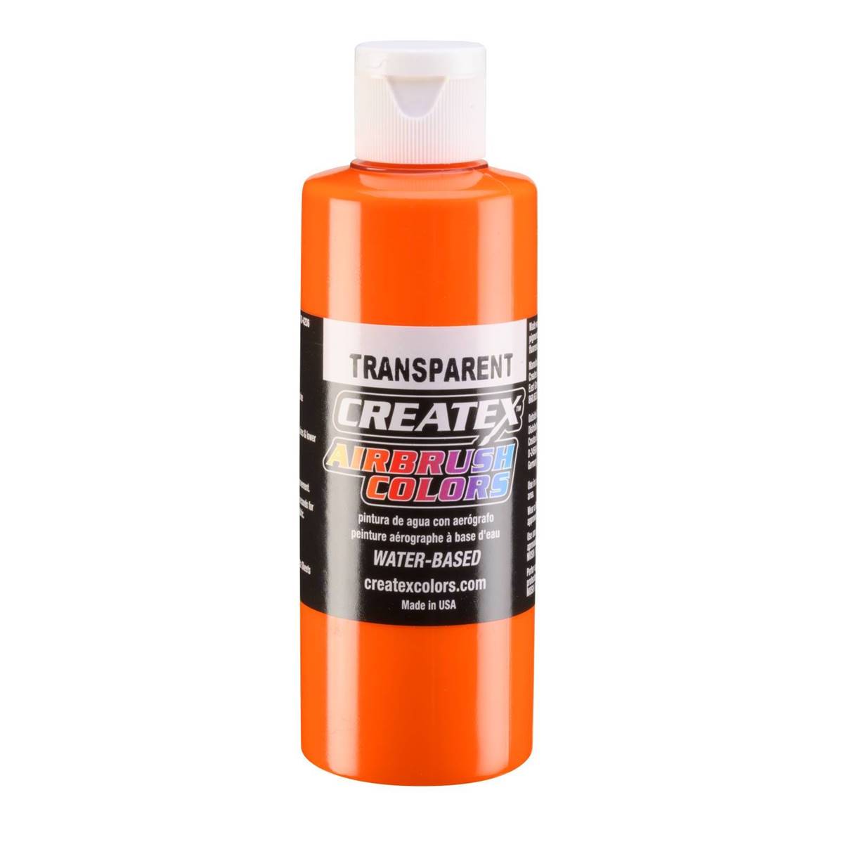 Peinture Createx transparente Orange 120ml