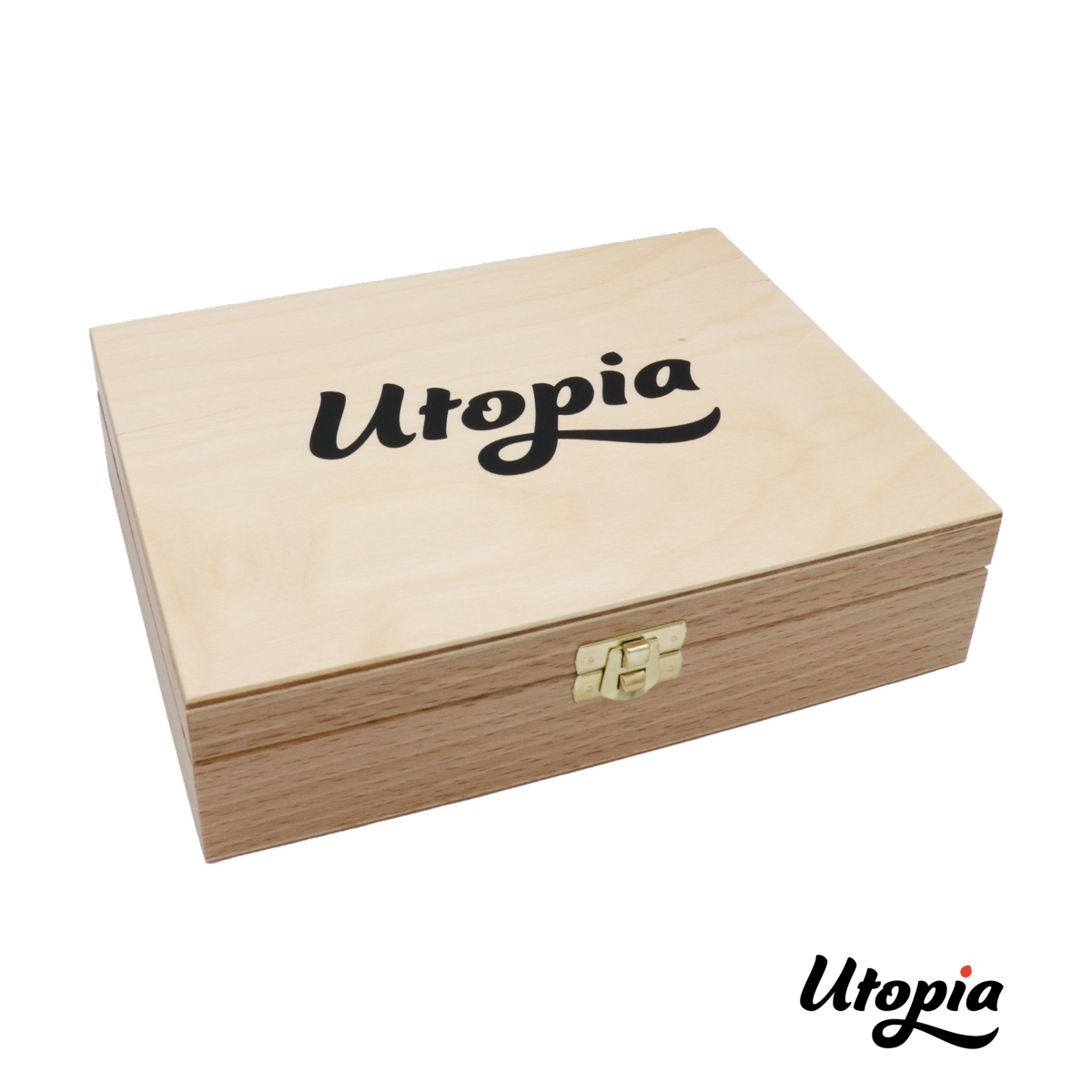 Aérographe Utopia F03 3 Têtes, 2 Godets, Tuyau en coffret bois